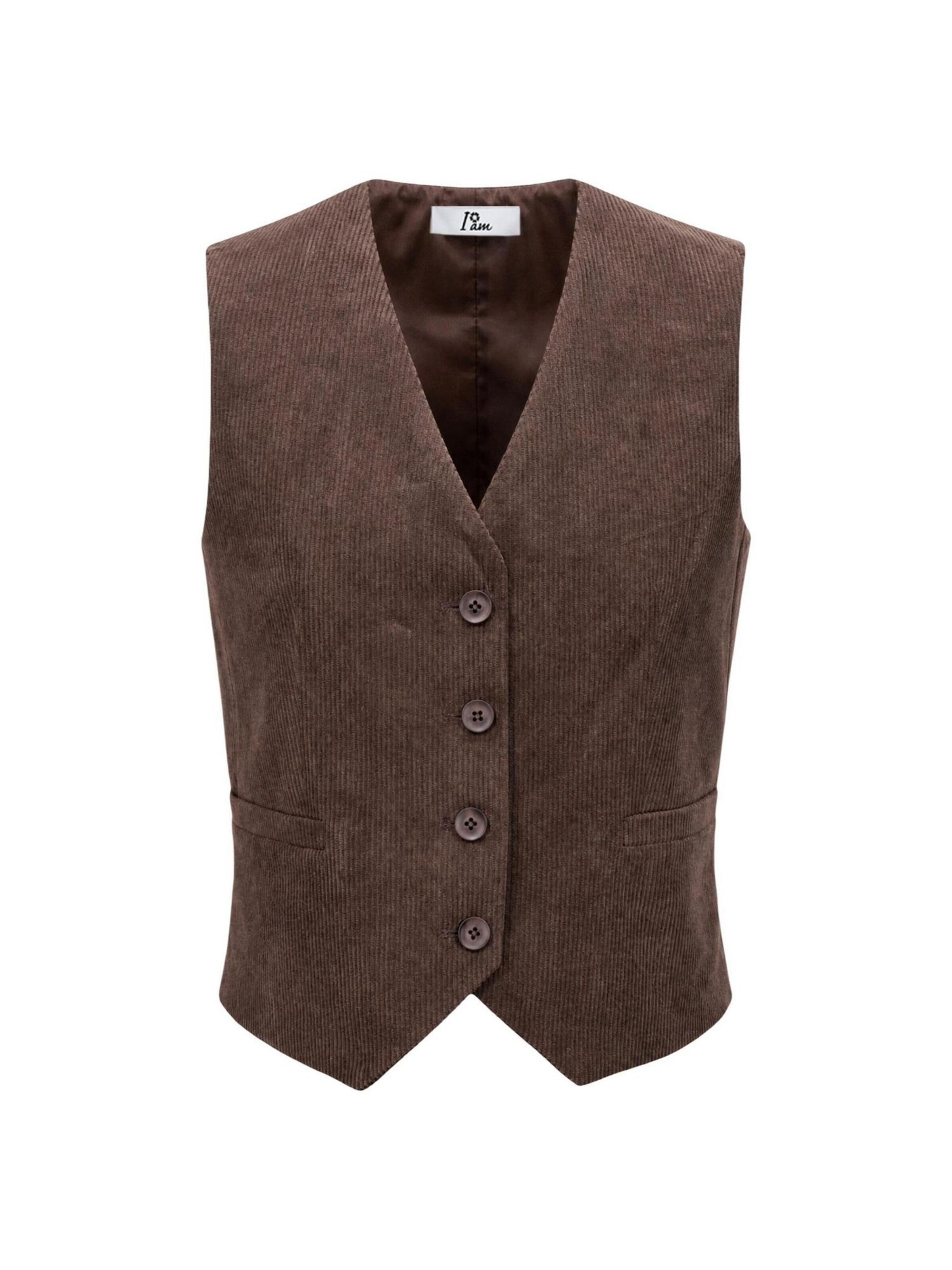 I AM Kostym 'ZAFFIRO TAILORED WAISTCOAT SLI6GL026250D' i brun
