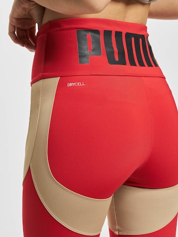 PUMA Skinny Sporthose in Rot