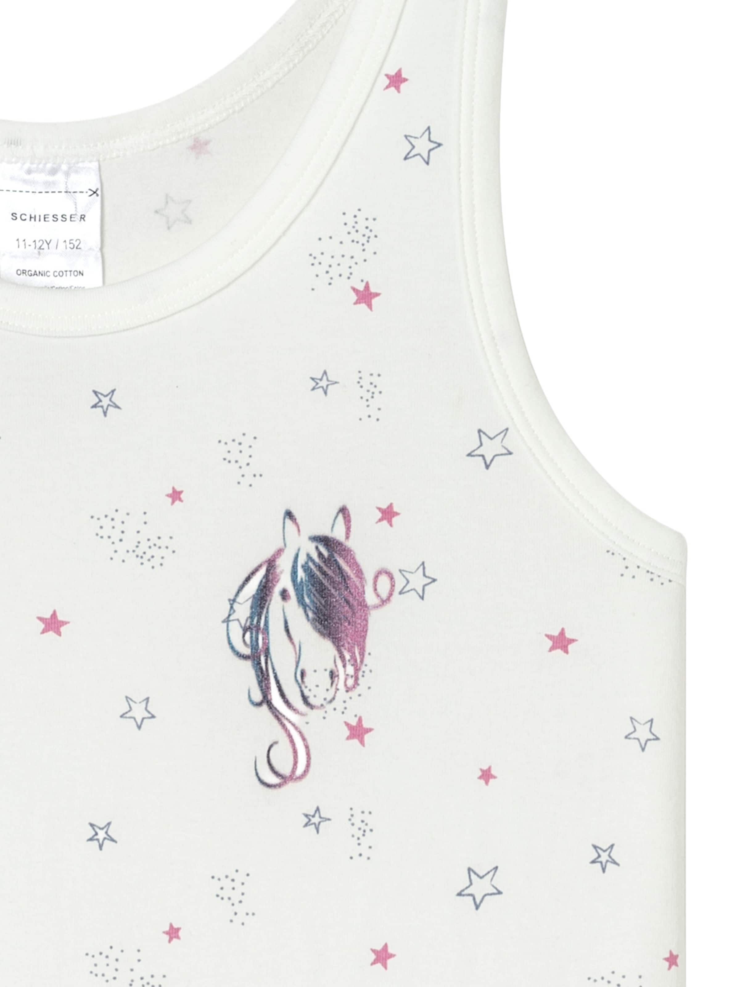 Maillot de corps 'Horse World' SCHIESSER en blanc
