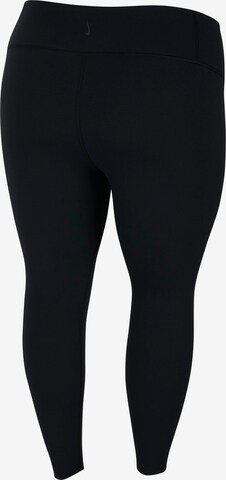 NIKE Skinny Sporthose in Schwarz