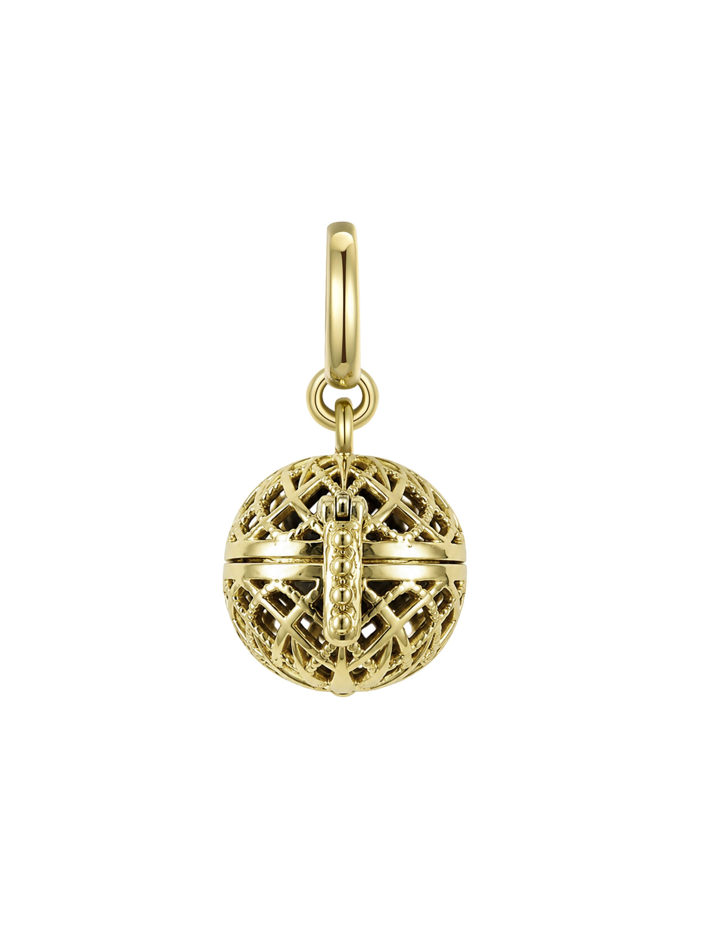 Unleash Cph Charm mit echtem Lavastein, für  Balance, Ruhe, Stärke in Gold: Vorderseite