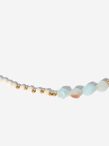 ØYRE Łańcuszek 'Mixed Bead' w kolorze zielony