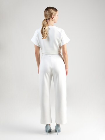 Rich & Royal Wide leg Trousers in White