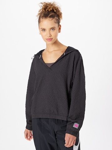 NIKE Athletic Sweatshirt in Black: front