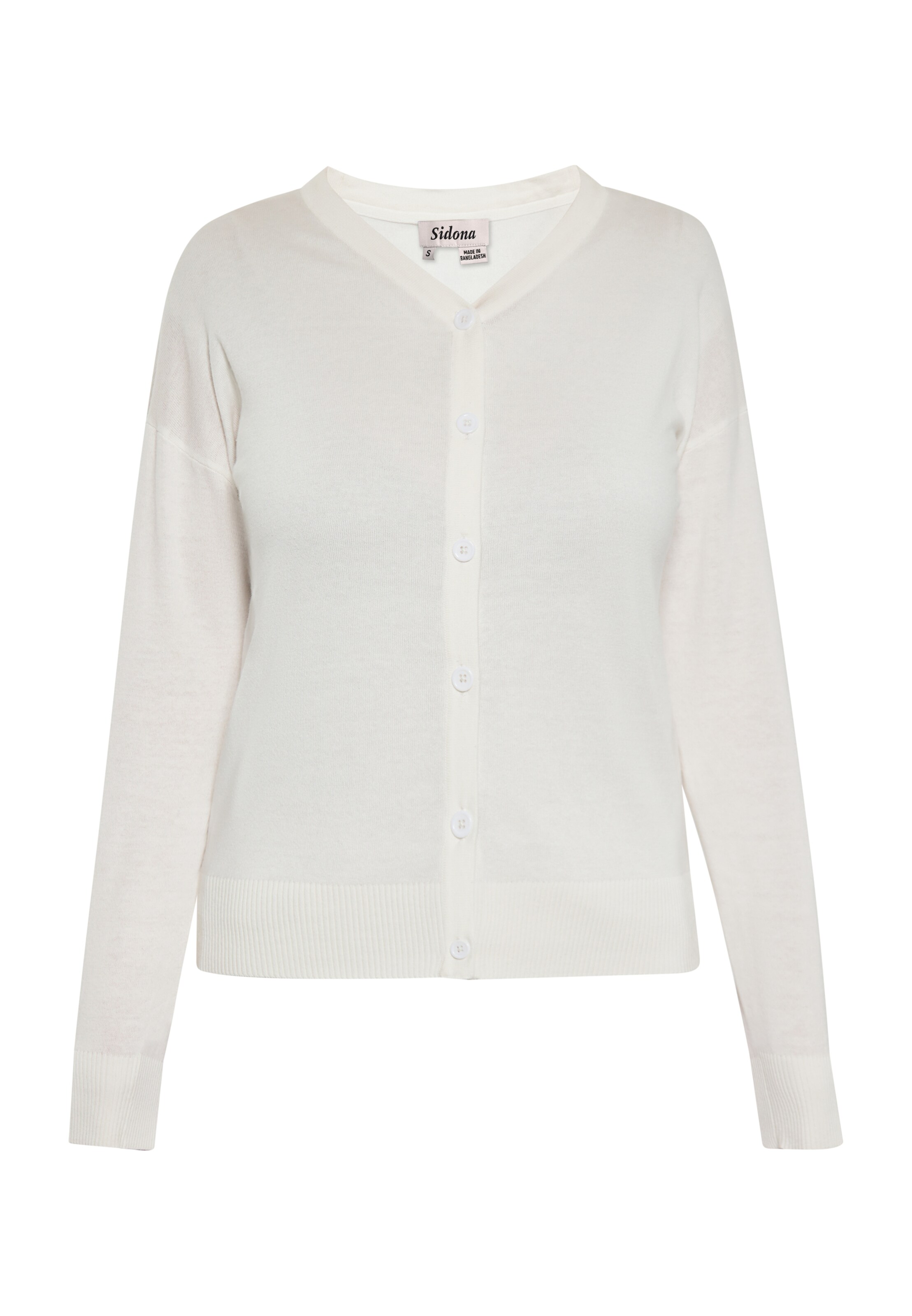 Sidona - Casaco de malha em branco: frente