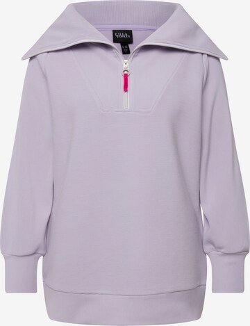 Ulla Popken Sweatshirt in Purple: front