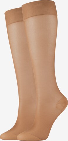 camano Fine Stockings in Brown: front