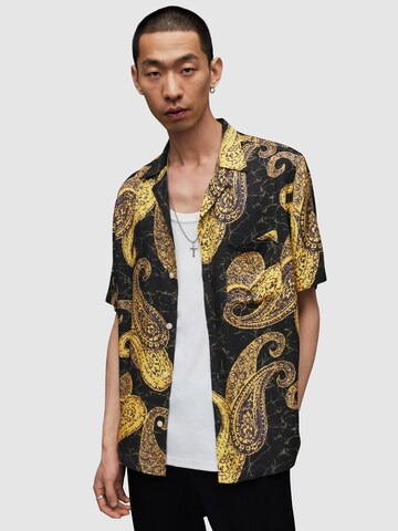 AllSaints Regular fit Πουκάμισο 'GATO' σε μαύρο: μπροστά