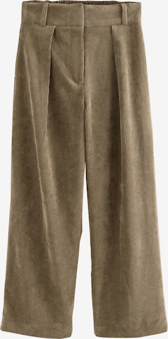 žalia Next Plačios klešnės Klostuotos kelnės: priekis