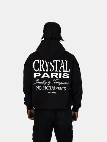 Crystal Paris Sweatshirt 'Rich'‌ in Schwarz: Vorderseite