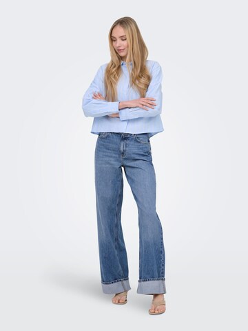 ONLY Blouse 'ONLElowen' in Blauw