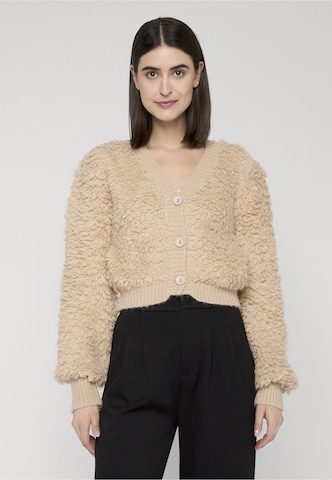 Giacchetta 'Hairy' di Estelou in beige: frontale