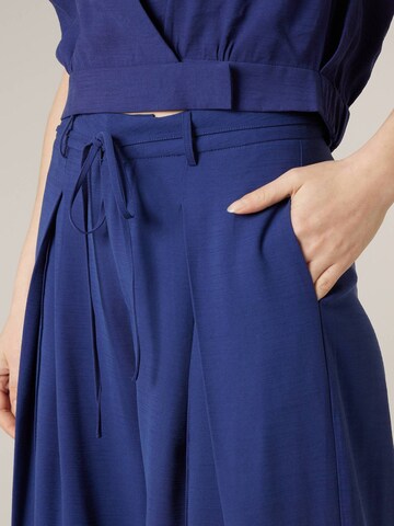 Deeluxe Loosefit Bandplooibroek 'VALENZA' in Blauw