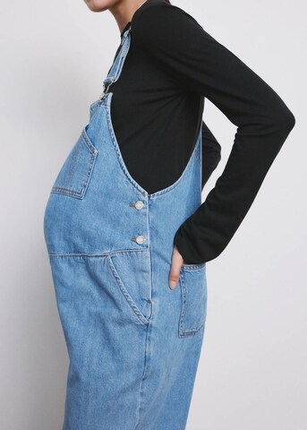 MANGO Regular Jean Overalls 'Petomum' in Blue