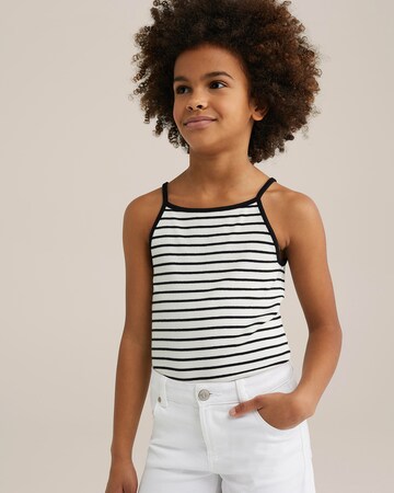 Top di WE Fashion in bianco: frontale