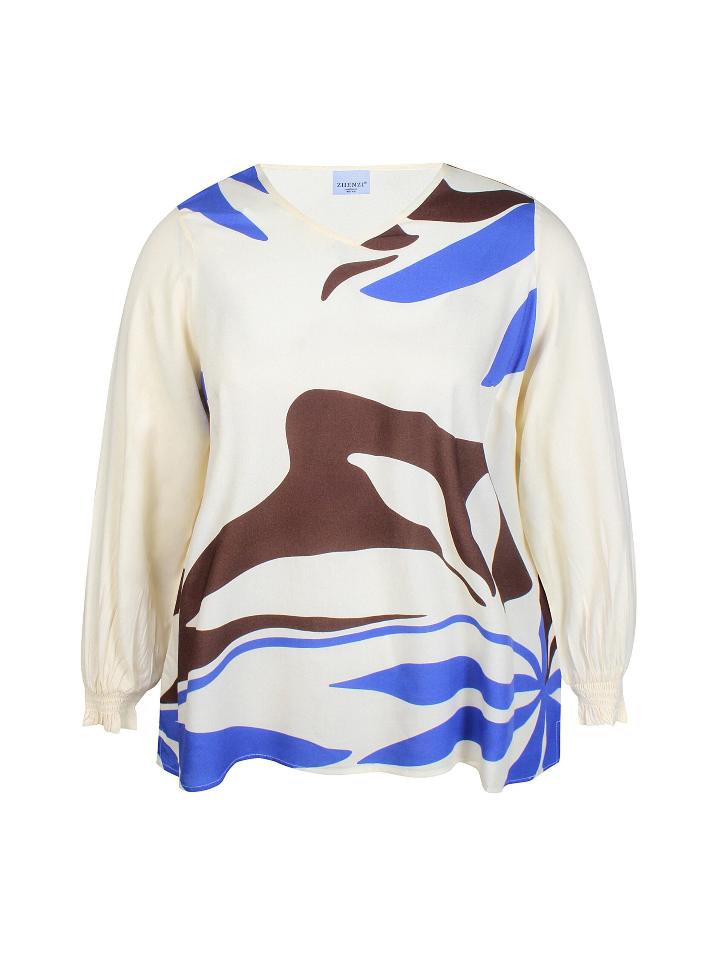 Zhenzi Blouse 'Keely 1451' in Blue: front