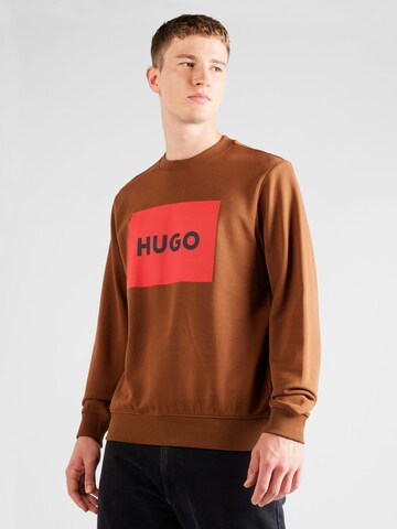 HUGO Sweatshirt 'Duragol' in Rood: voorkant