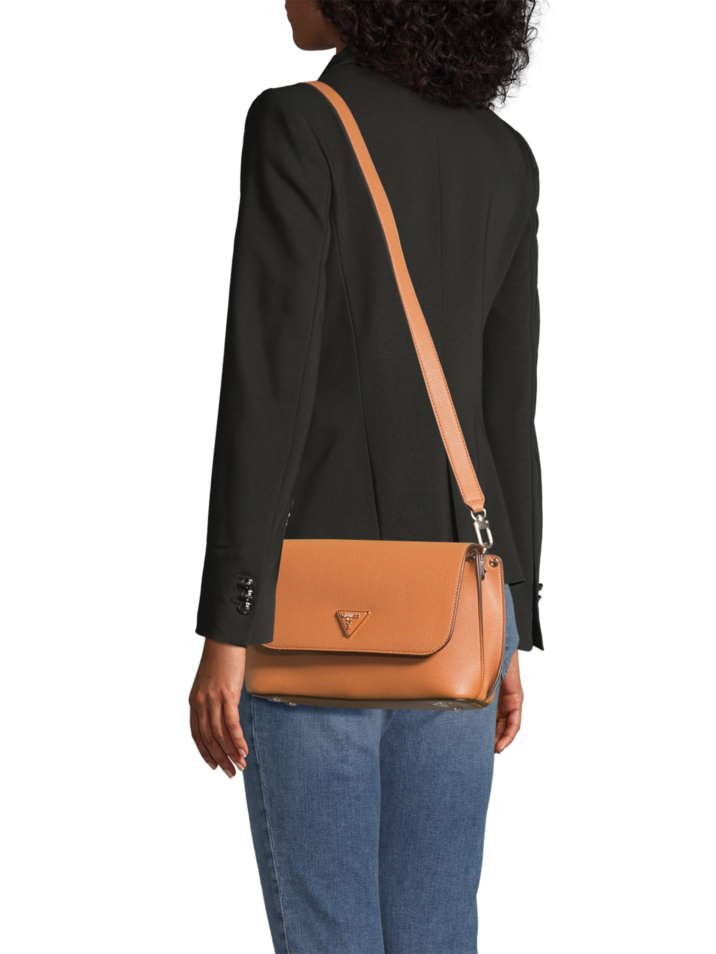 GUESS Crossbody Bag 'MERIDIAN II' in Brown: front