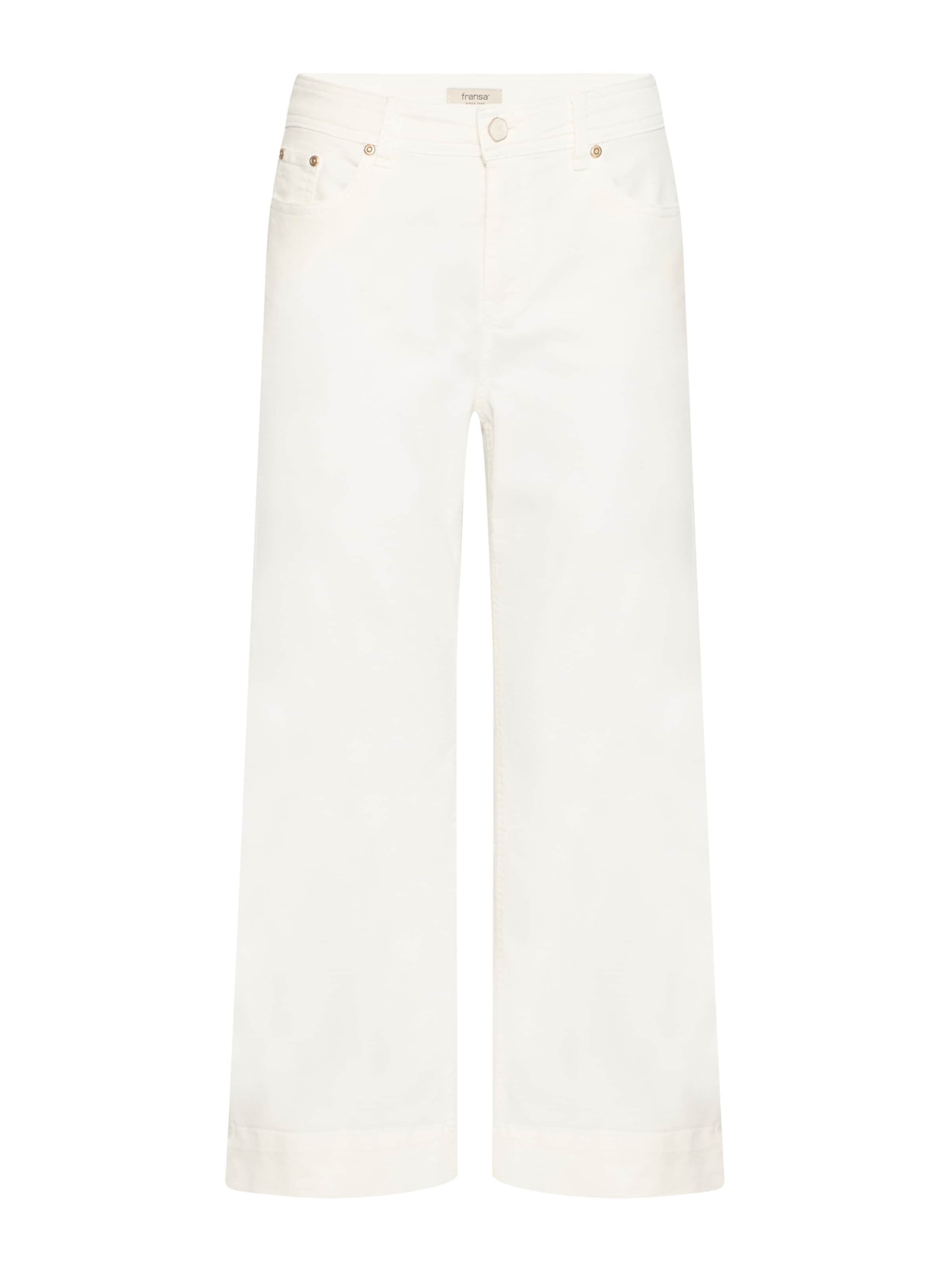 Fransa Wide leg Τζιν 'FRCHICAGO HANNA' σε λευκό: μπροστά
