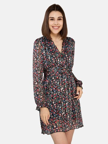 TOOche Dress 'Flowery' in Black: front