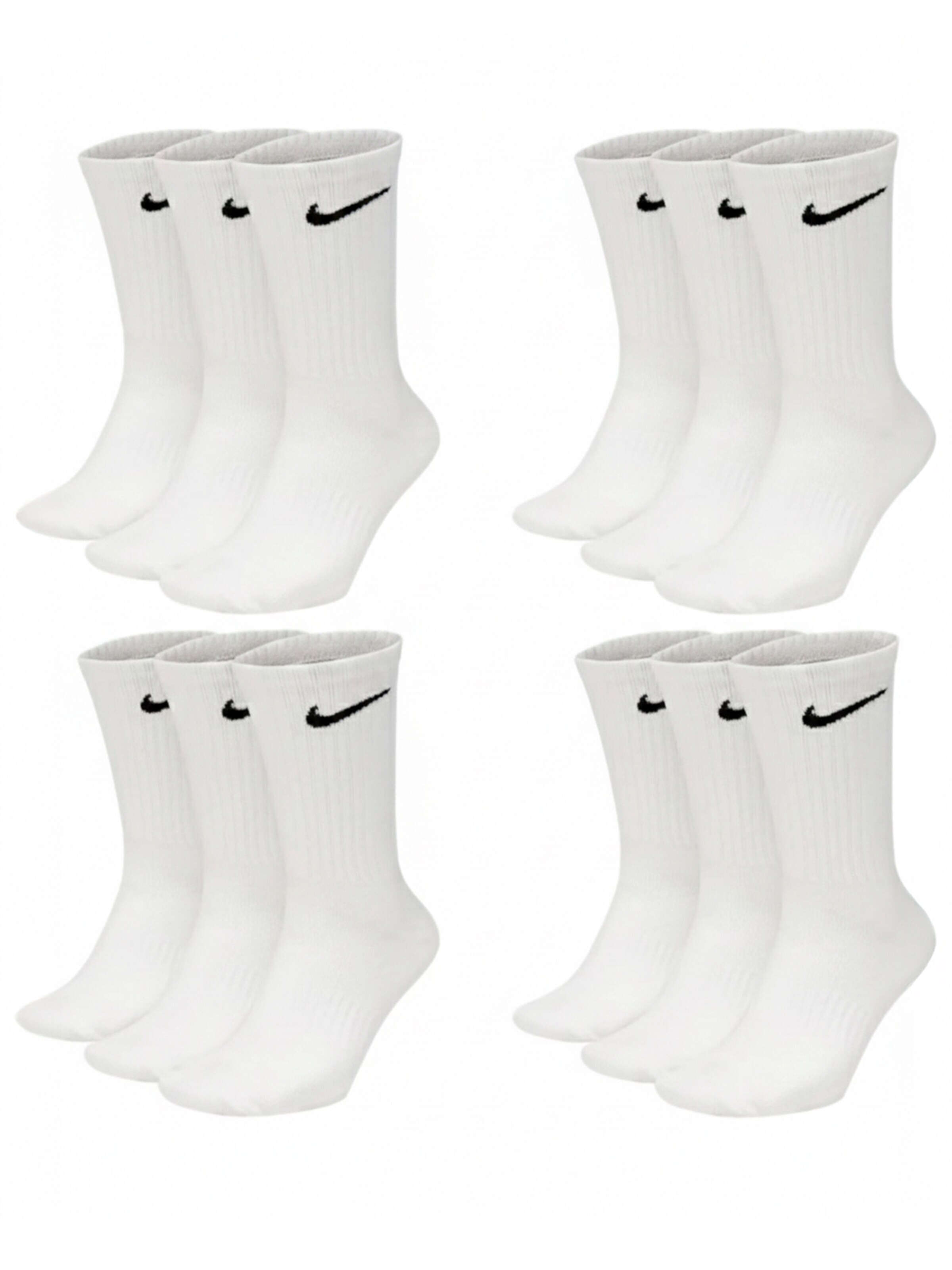 NIKE Спортивные носки в размере 38-42 в Белый, Обзор товара