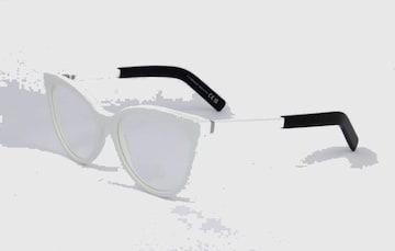 MONCLER Zonnebril in Wit: voorkant