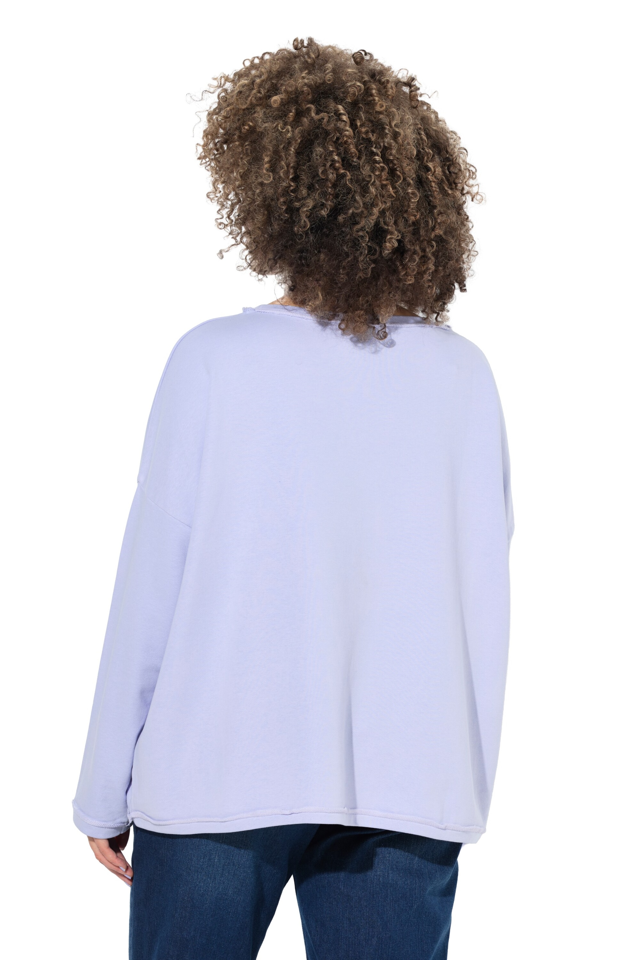 Ulla Popken Sweatshirt in Purple