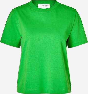 SELECTED FEMME Shirt 'ESSENTIAL' in Green: front