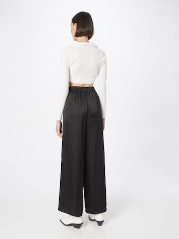 Wide Leg Pantalon OBJECT en noir