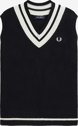 Fred Perry Bodywarmer 'Fred Perry' in Zwart: voorkant