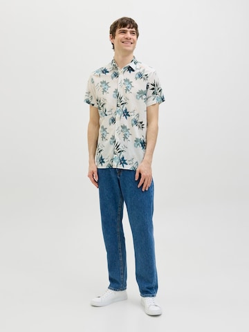 JJ Rebel Regular fit Overhemd 'JREBBASTIAN' in Wit