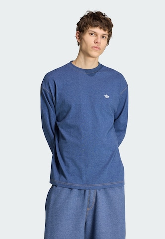 T-Shirt 'Trefoil Essentials' ADIDAS ORIGINALS en bleu : devant