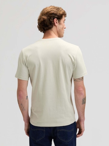Lee Shirt 'Shortsleeve Patch Logo' in Beige