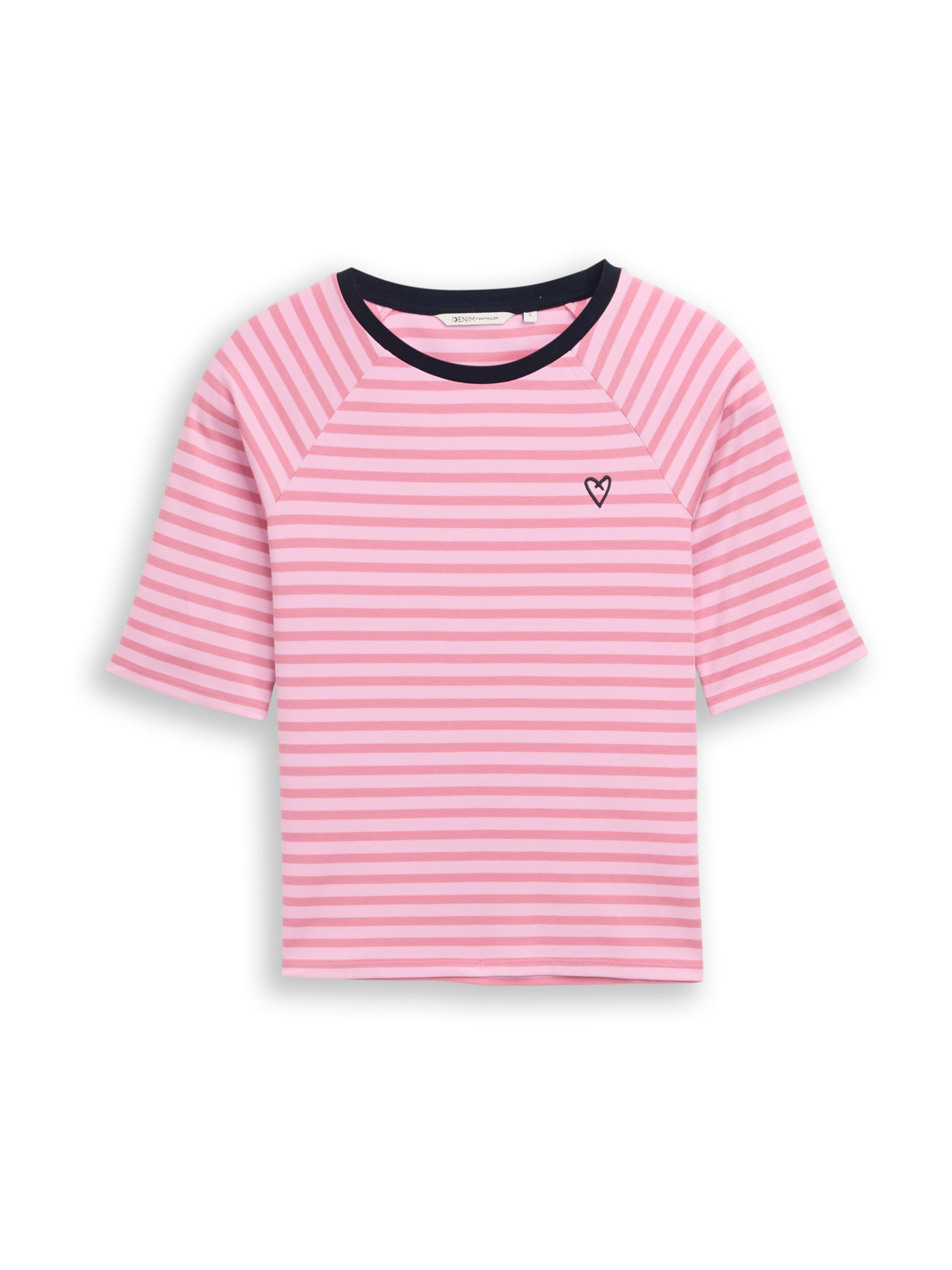 TOM TAILOR DENIM Μπλουζάκι σε ροζ: μπροστά