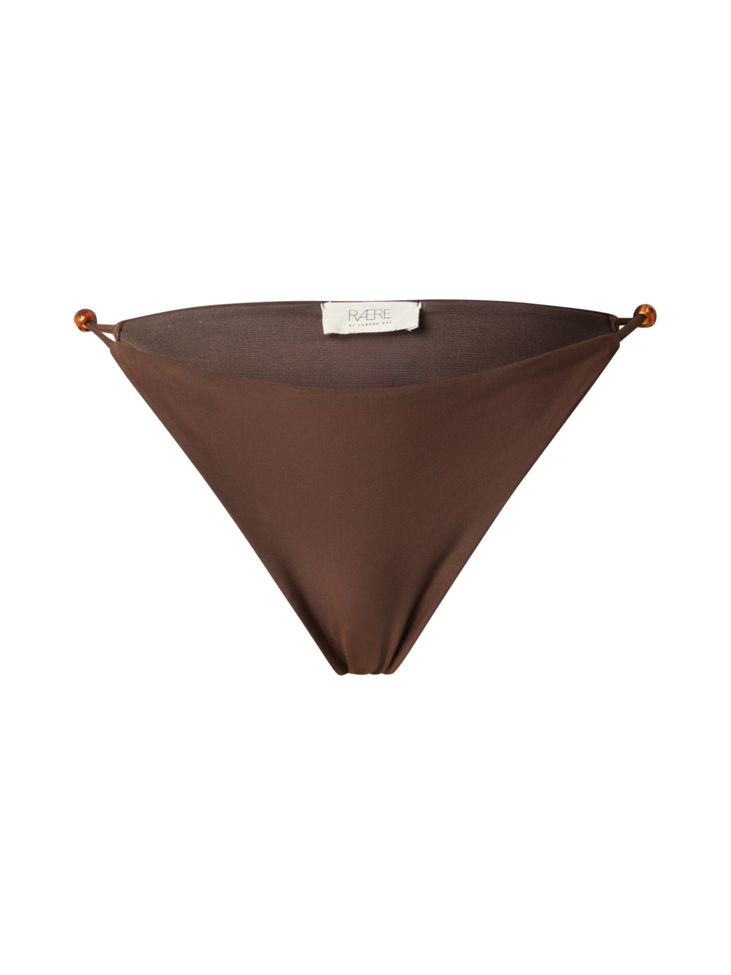 RÆRE by Lorena Rae Bas de bikini en XS en marron, Vue avec produit