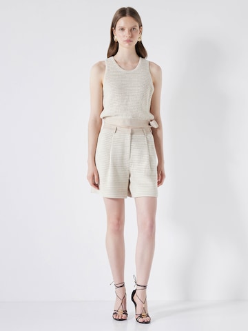 Ipekyol Knitted Top in Beige