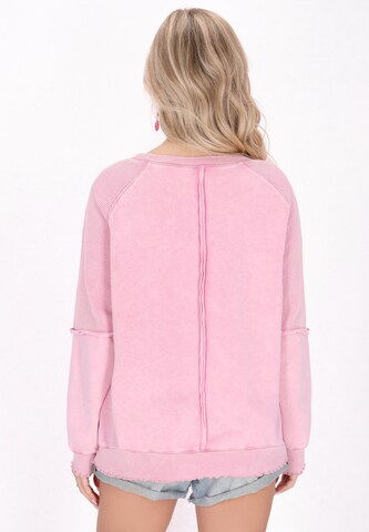 Sweat-shirt IZIA en rose