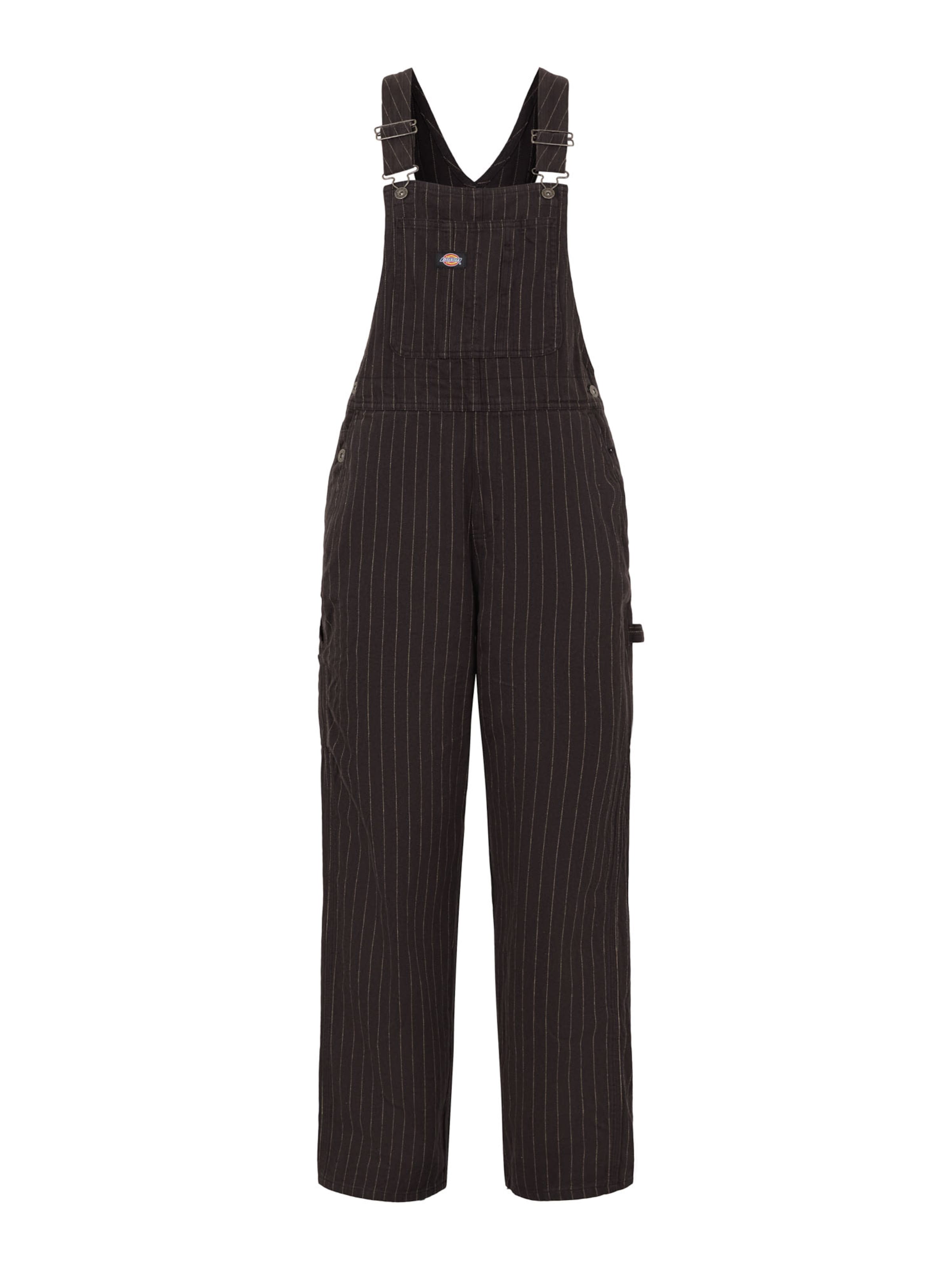 DICKIES regular Τζιν σαλοπέτα 'Service Bib' σε μαύρο: μπροστά