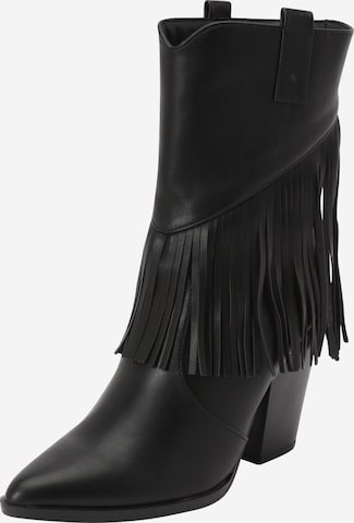 GLAMOROUS Cowboy Boots in Black: front