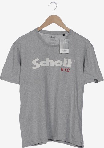 Schott NYC Shirt in XXL in Grey: front