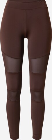 Urban Classics Skinny Leggings in Braun: predná strana