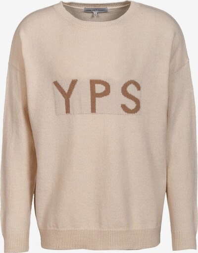 Young Poets Society Pullover 'Edward' in beige / hellbraun / puder, Produktansicht