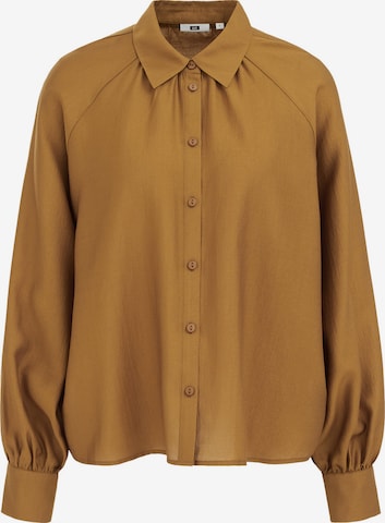 Camicia da donna di WE Fashion in giallo: frontale