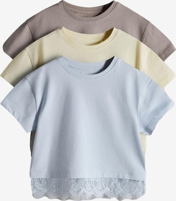 T-Shirt The Set en bleu : devant
