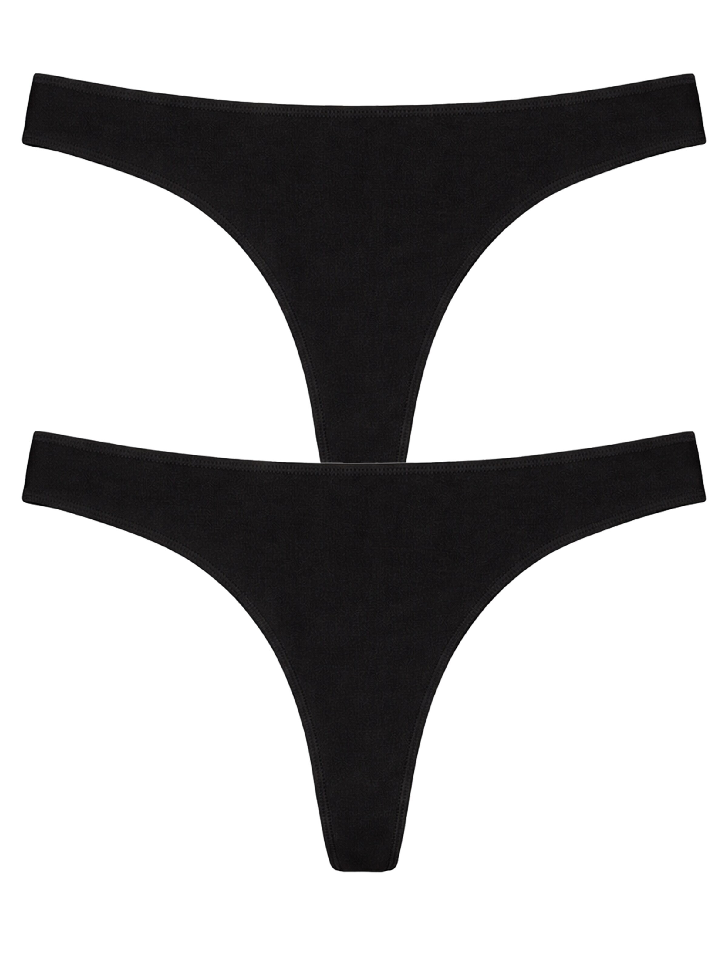 POMPADOUR String 'Light'‌‌‌‌ in Schwarz: Vorderseite