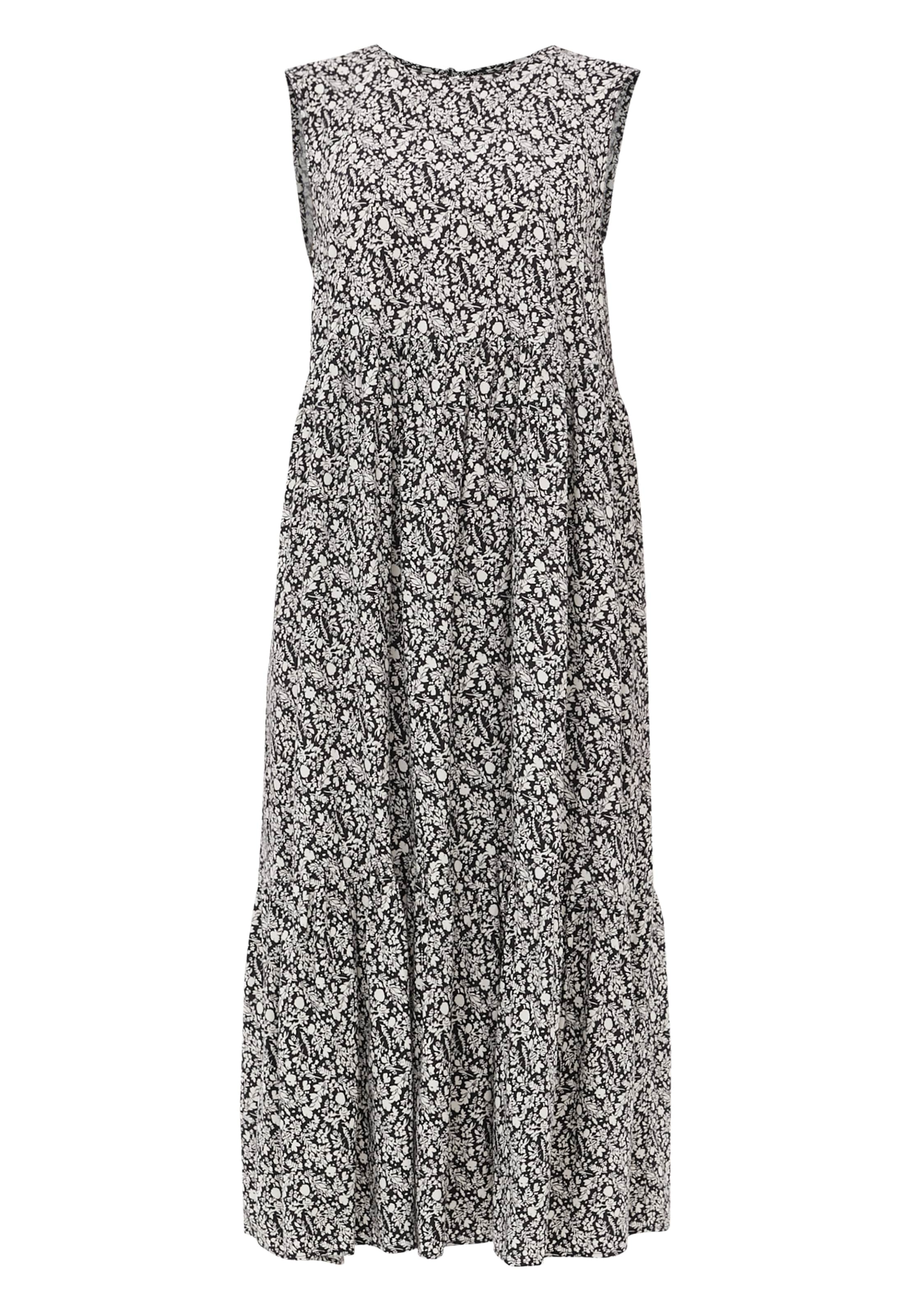 Finn Flare Sommerkleid 'Print' in Schwarz: Vorderseite