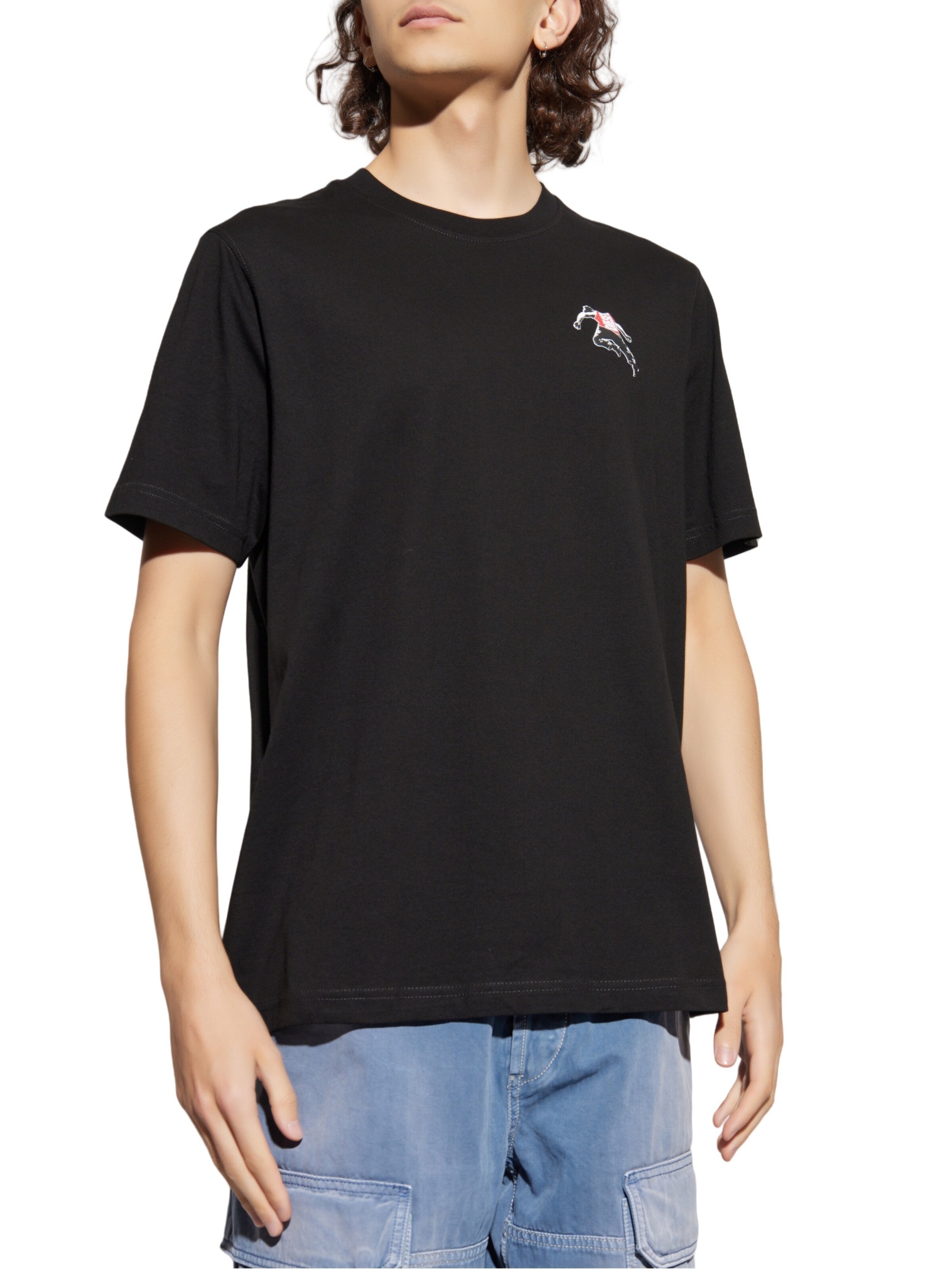 T-Shirt 'T-ADJUST-T3' DIESEL en noir : devant