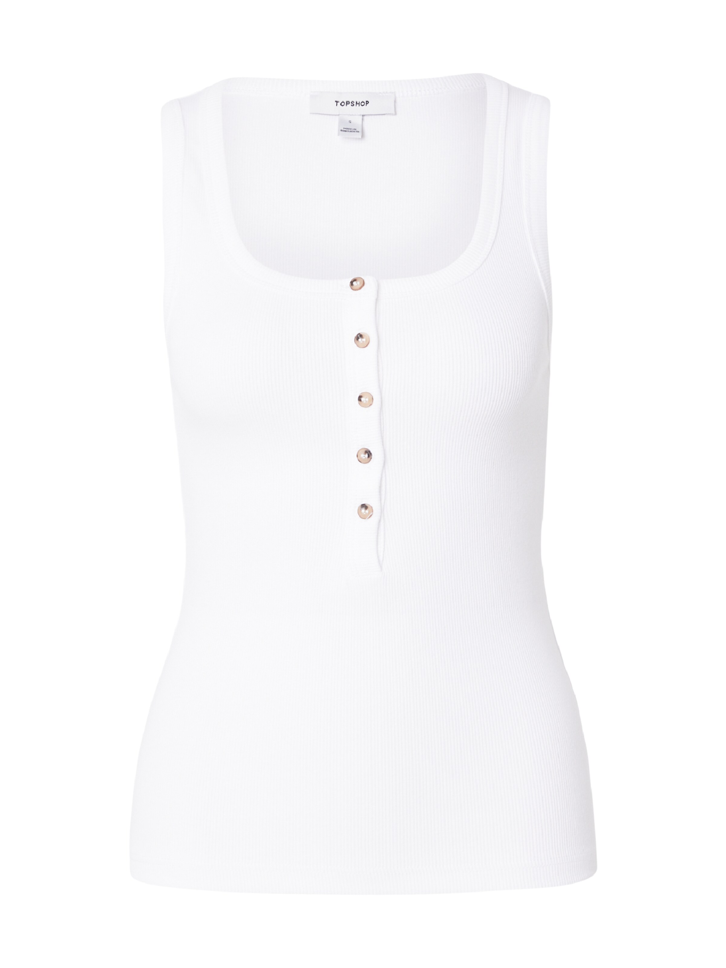 Top 'ELLA' di TOPSHOP in bianco: frontale