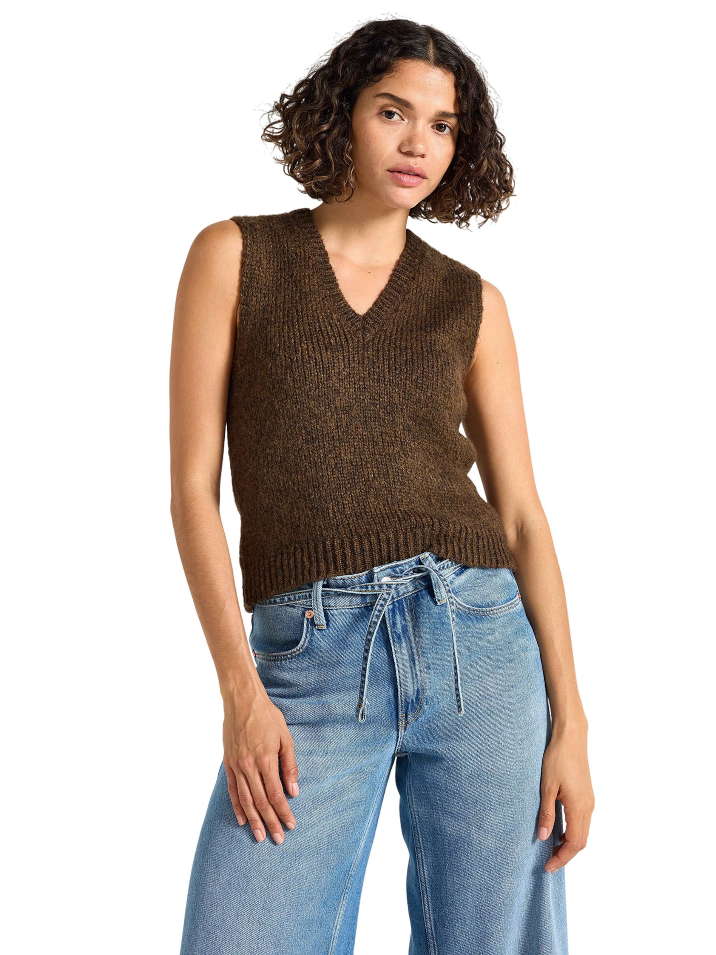 Lindex Πουλόβερ 'Sally' σε καφέ: μπροστά