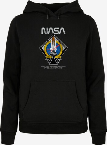 Merchcode Sweatshirt 'NASA - STS135' in Zwart: voorkant